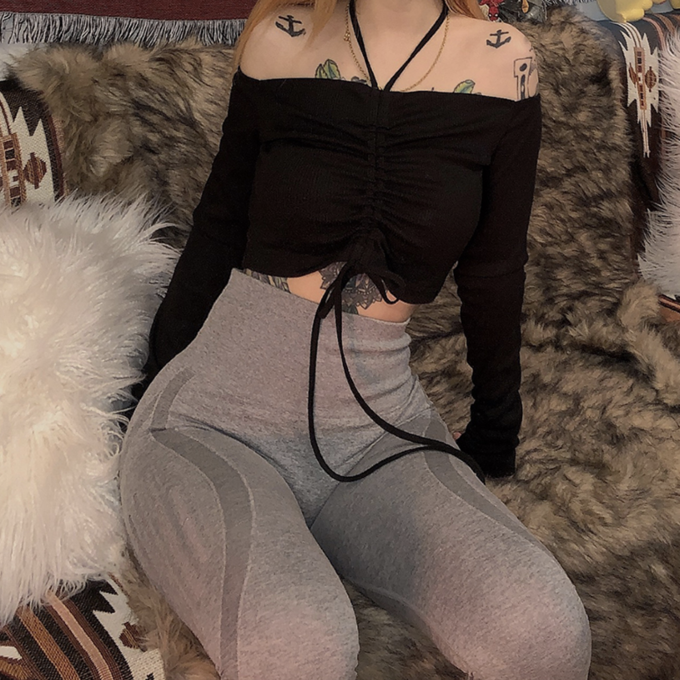 One word shoulder sexy slim t - shirt short temperament thin black