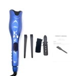 Rose shaped heating liquid crystal curler Blue No Box - Shop at LoveMi