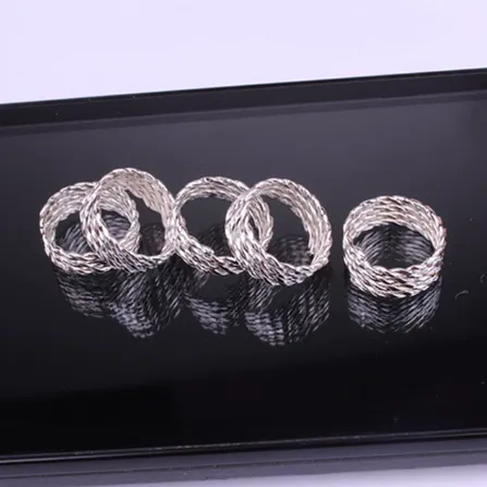 / Pack Different Gold Hair Braids - Silver