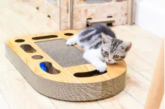 Corrugated Cat Cat Scratch Board - Brown - View 1