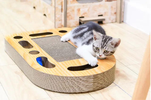 Corrugated Cat Cat Scratch Board Brown - Shop at LoveMi