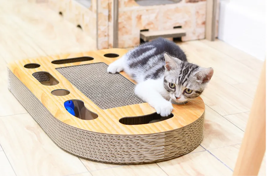 Corrugated Cat Cat Scratch Board - Brown