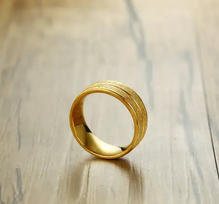 Color Scrub Titanium Steel Ring