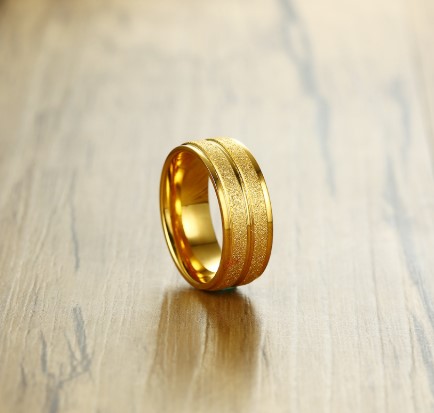 Color Scrub Titanium Steel Ring