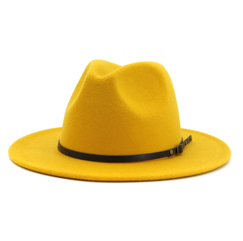  Automne et Hiver Laine Chapeau De Fedora De Mode Femme En Laine chapeau haut-de-forme Noir Chapeau Rouge Fedora Hommes L'église Panama Sombrero Chapeau