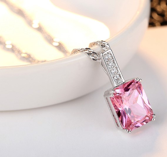 Pink Princess Zirconia Necklace