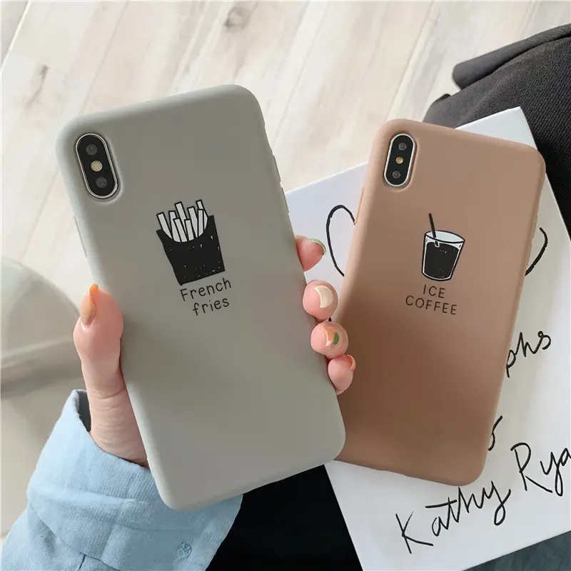 Soft Matte Phone Case Cute Lover Couple