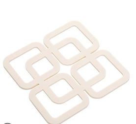 Hollow square heat insulation pad