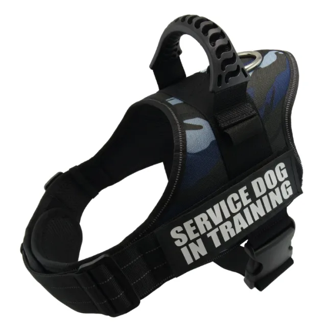 Explosion proof Chest Harness Pet Leash Blueblack - Shop at LoveMi