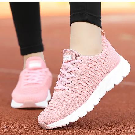 Han edition joker running shoes leisure platform sneakers Pink - Shop at LoveMi