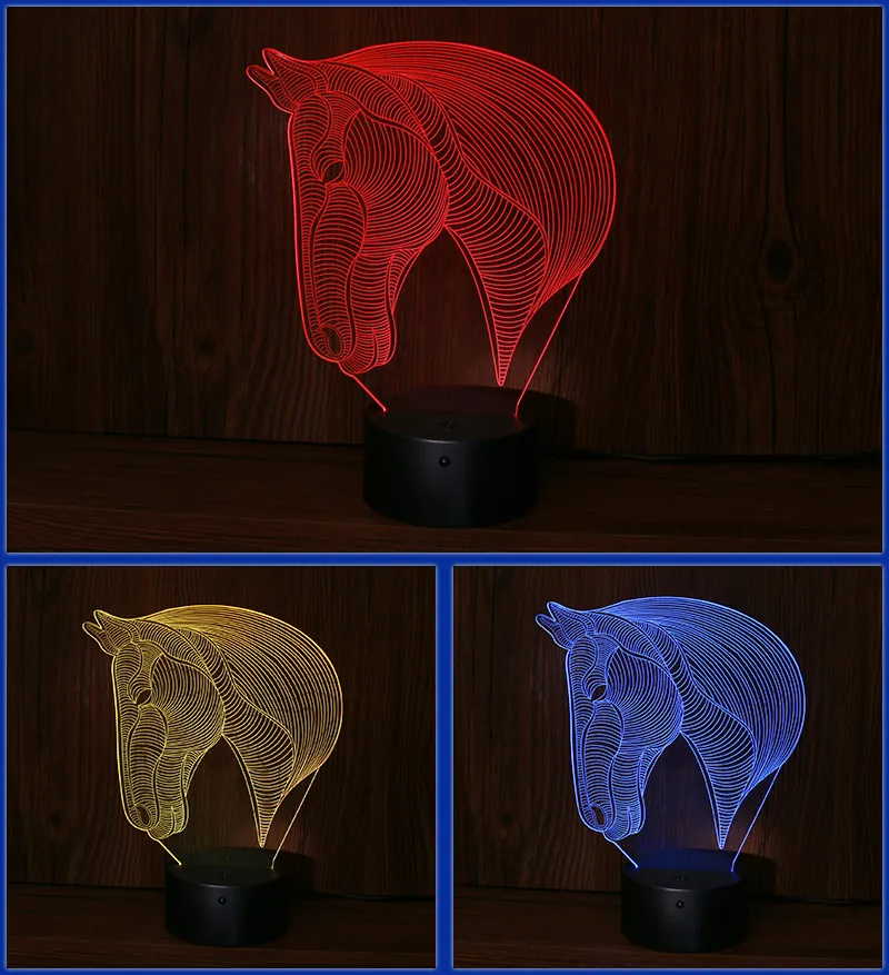 horse's head LED night lights – image 6