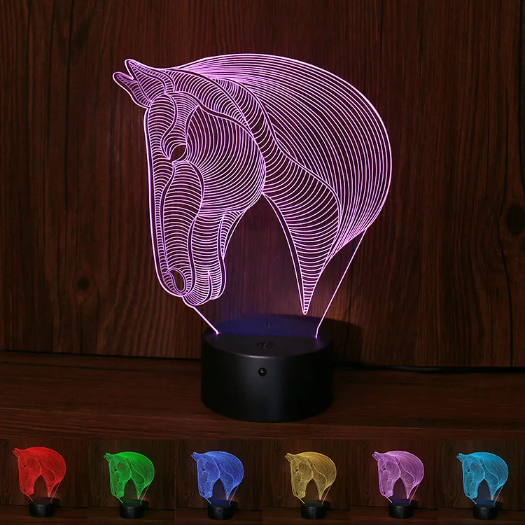 horse's head LED night lights – image 5