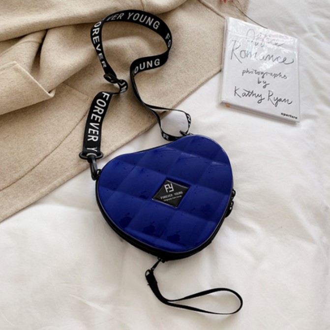 Large capacity slant bag Blue - Shop at LoveMi