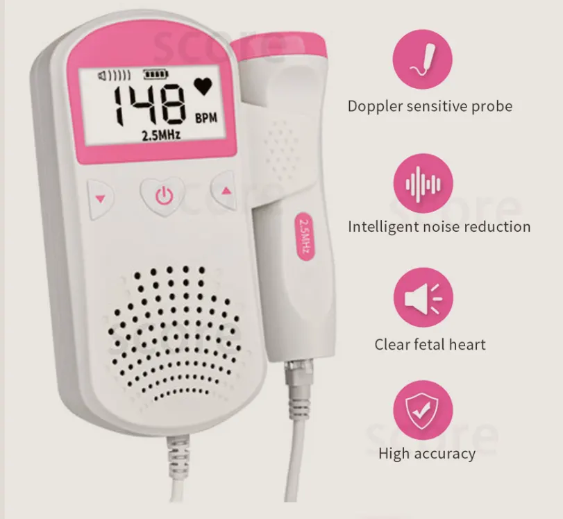 Fetal Heart Rate Monitor Home Pregnancy Baby Sound Detector