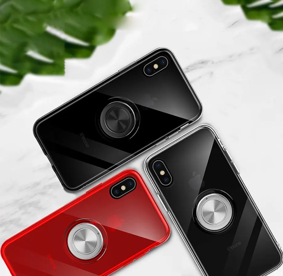 Compatible with Apple, Transparent Magnetic Ring Stand