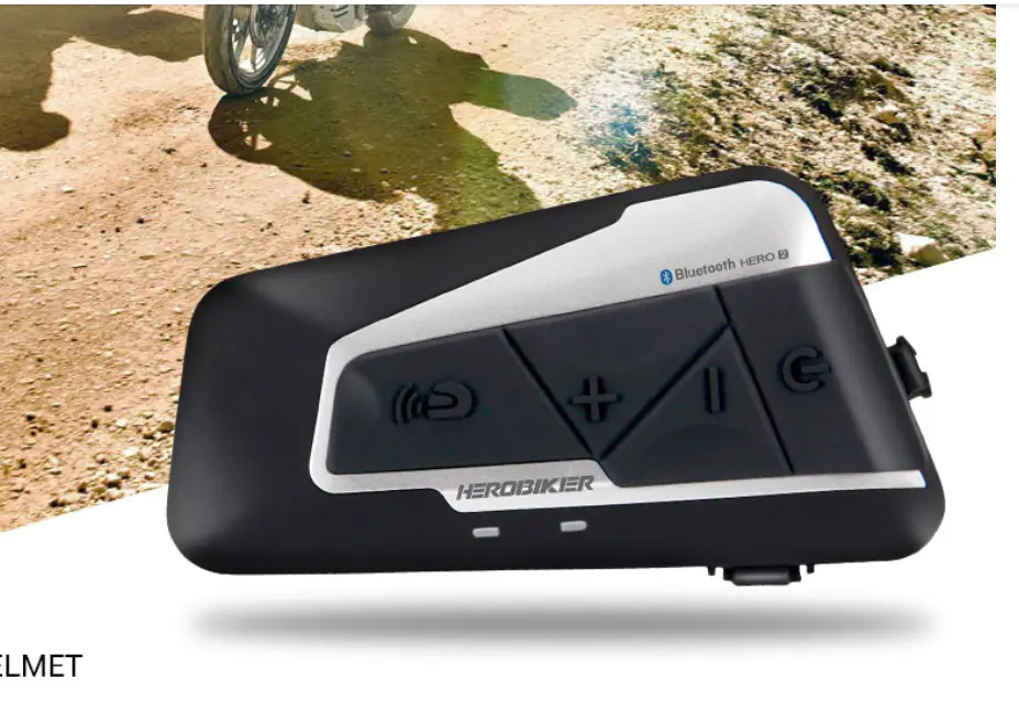 HEROBIKER 1200M Bluetooth Interphone Moto casque Interphone casque étanche sans fil Bluetooth Moto casque Interphone