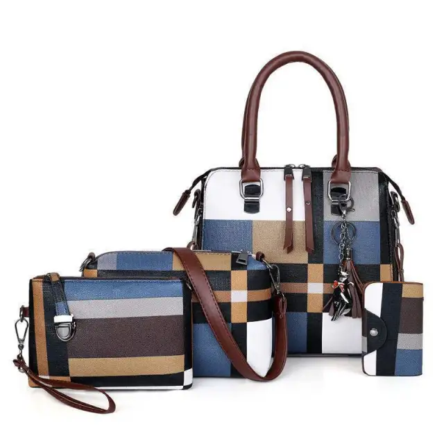 New Luxury Handbags Plaid Women Bags Designer Blue - Shop at LoveMi