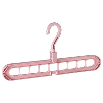 9-hole Clothes Hanger Organizer Space Saving Hanger - Pink