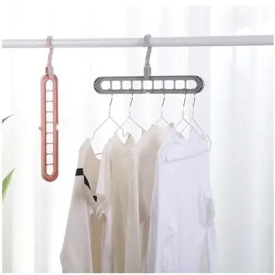 9-hole Clothes Hanger Organizer Space Saving