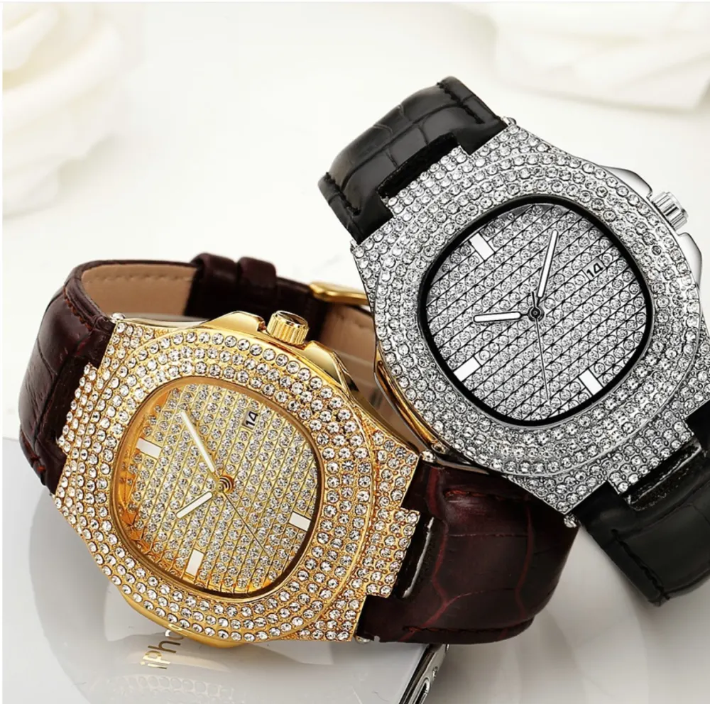 Quartz Diamond Watch Belt