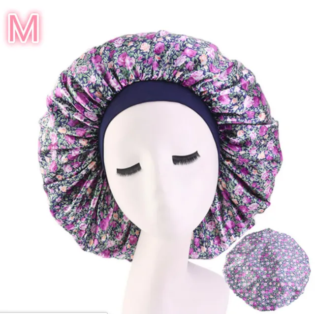 Beauty print Satin silk Bonnet sleep night cap Floral - Shop at LoveMi