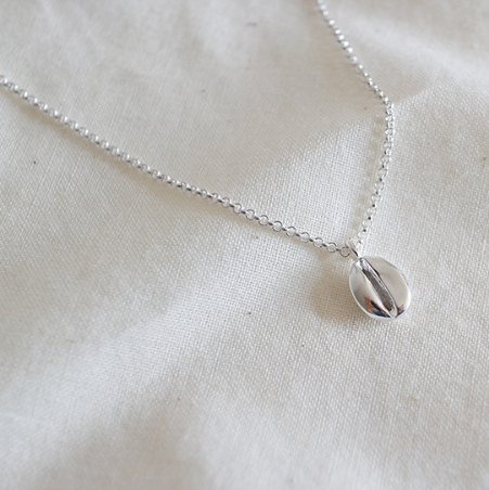 Coffee bean short clavicle necklace
