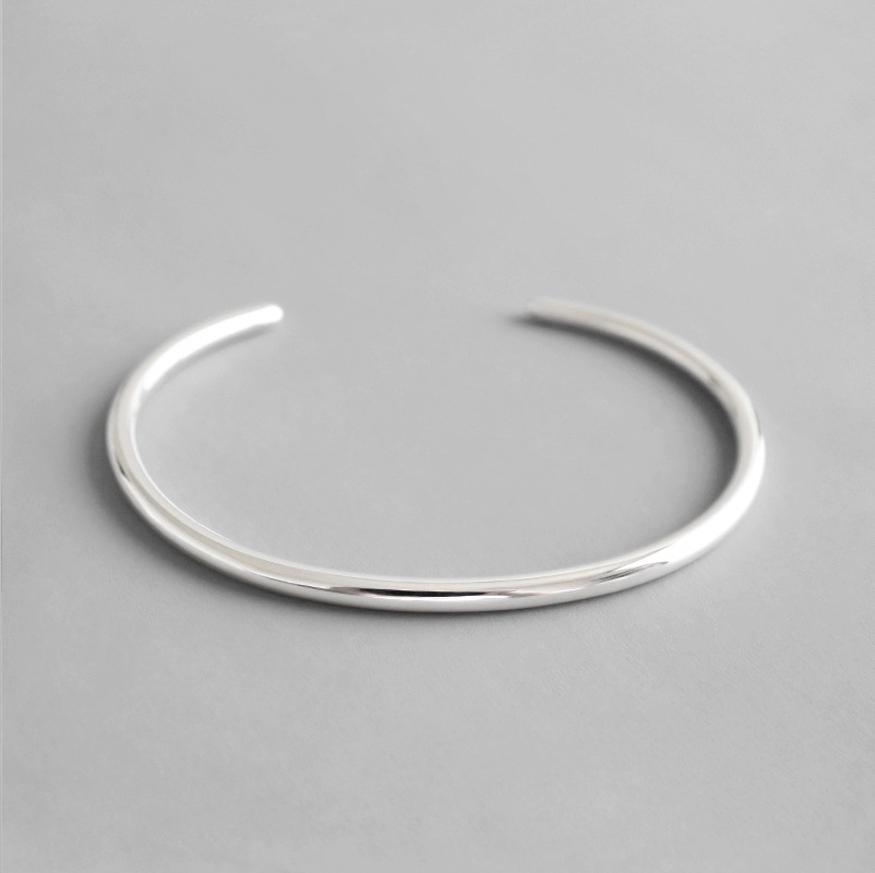 Simple Circle Sterling Silver Bangles
