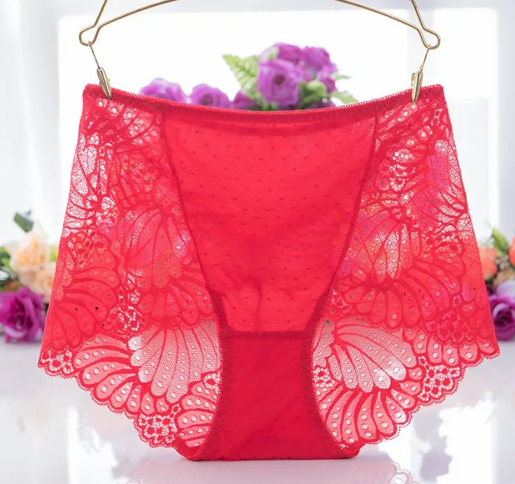 Lace Panties - Red