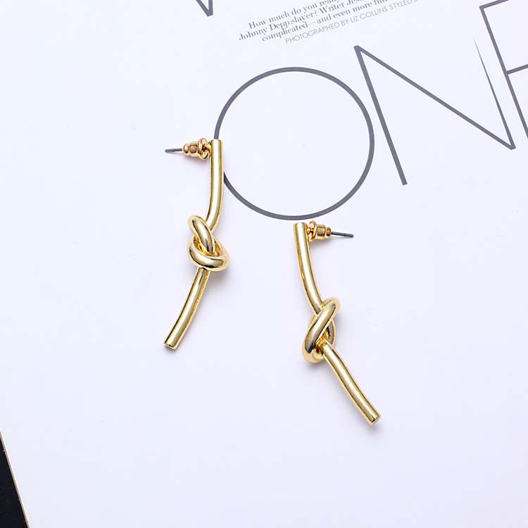 Knotted Long Earrings
