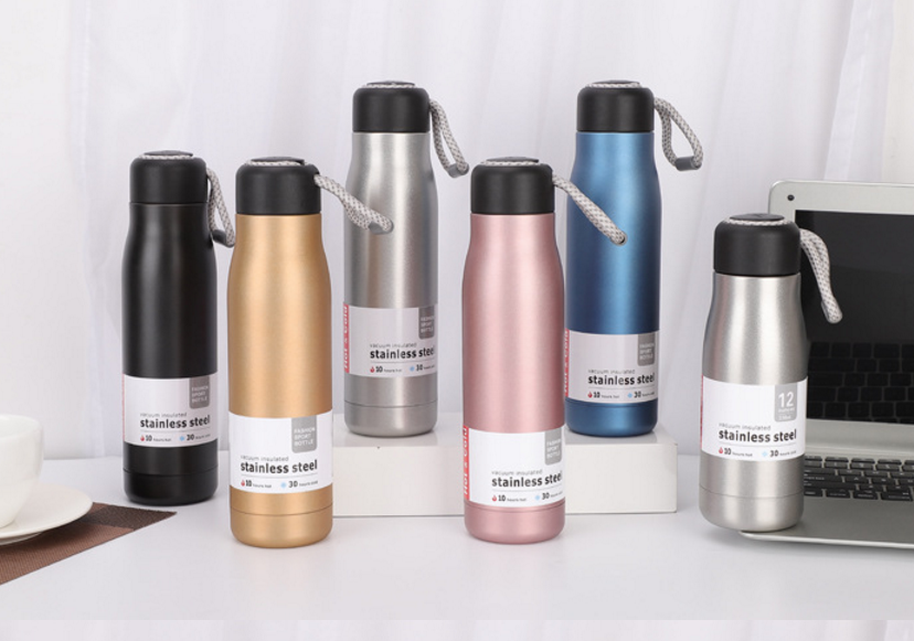 Compact portable stainless steel vacuum Thermos cup