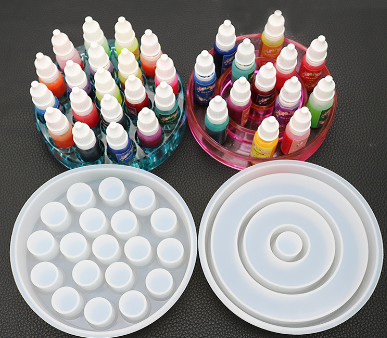 Title 2, Circular Makeup Organizer Silicone Mold