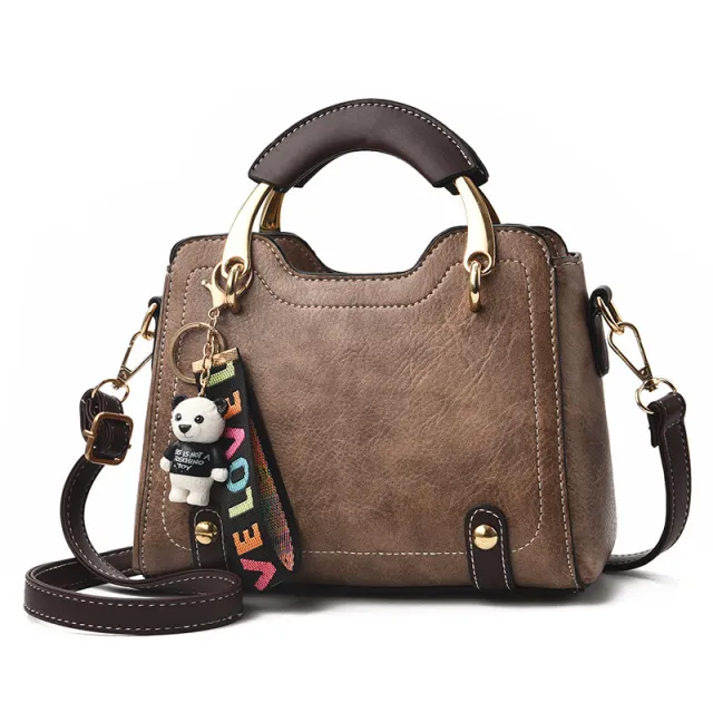 Portable Messenger Bag Small Retro Bag Wild Khaki - Shop at LoveMi