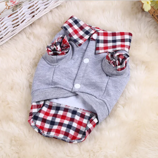 Casual comfortable dog fashion clothes Grey - Shop at LoveMi