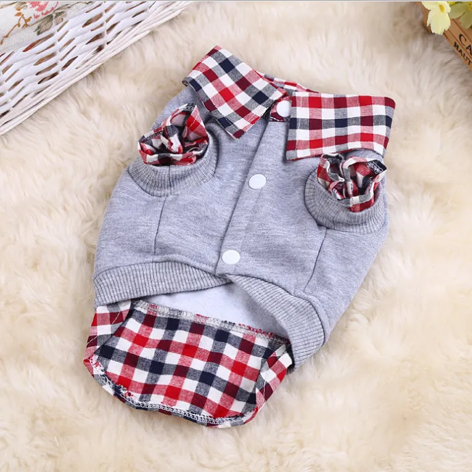 Casual comfortable dog fashion clothes - Grey