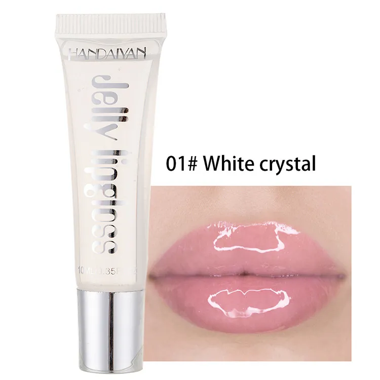 Jelly glass mirror moisturizing lip gloss - White Crystal