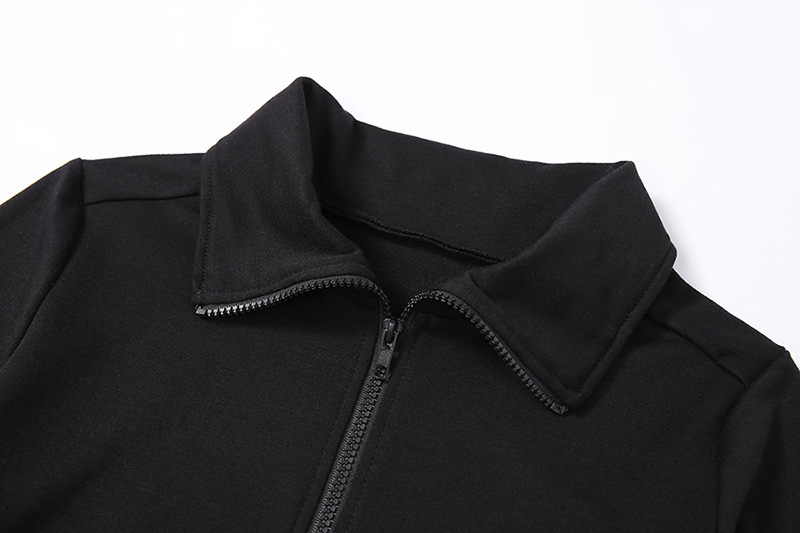 Zip mesh gauze sweater