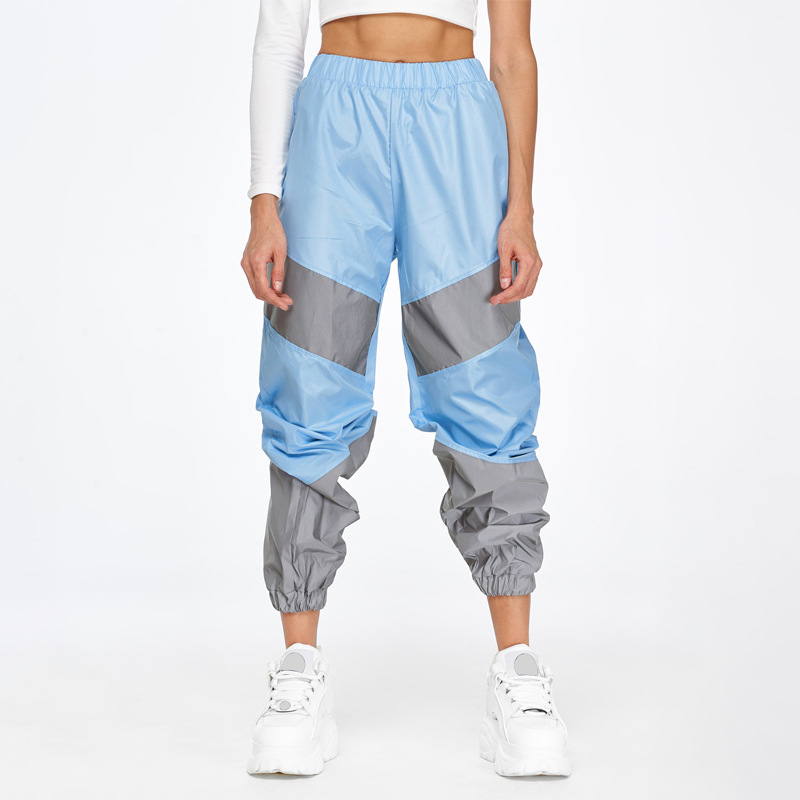 Panelled reflective slacks