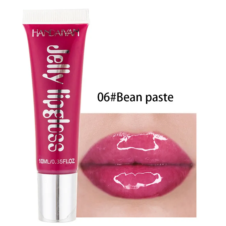 Jelly glass mirror moisturizing lip gloss - Bean Paste