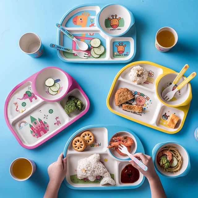 Divided plate rice bowl