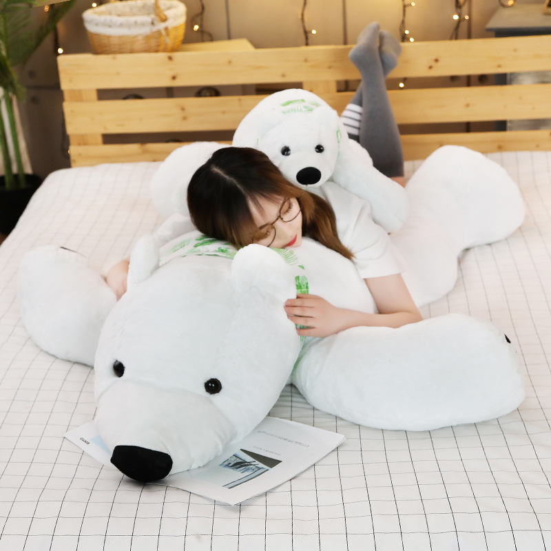 Full Size White Polar Bear Soft Stuffed Plush Toy