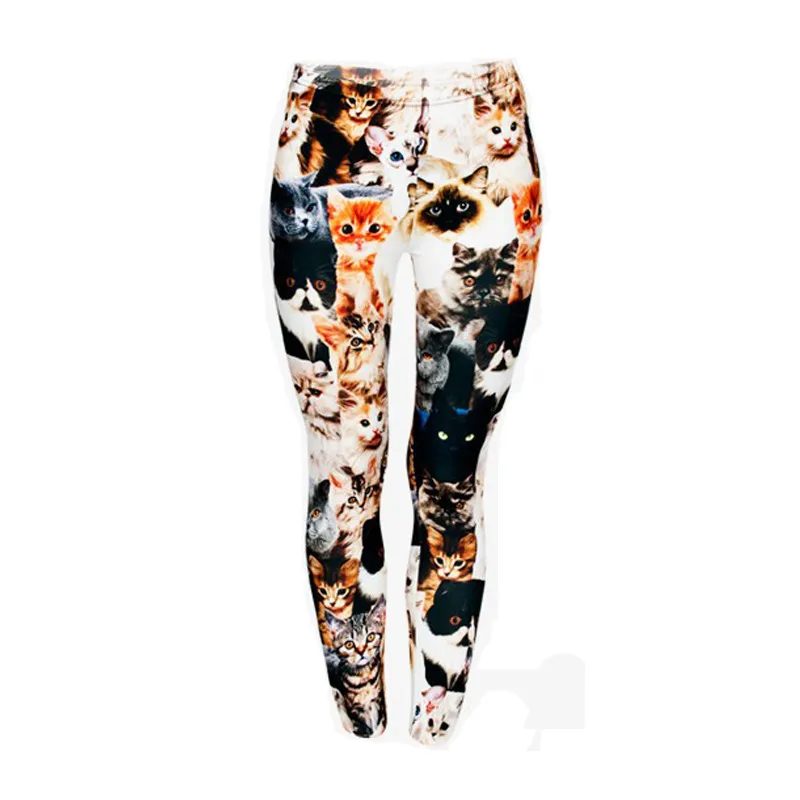 Animal print leggings - Black