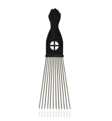 Metal Comb African Hair Pik Comb Brush Salon Hairdressing Hairstyle Styling Tool Hair Accessories 1Style - Shop at LoveMi
