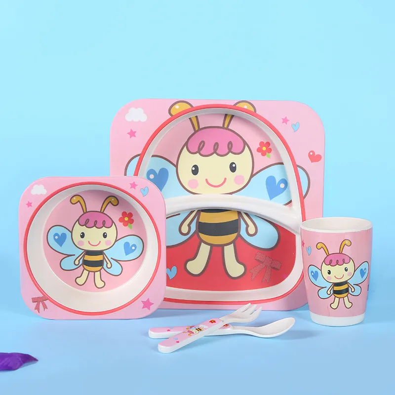 Five-piece children's tableware set - Butterfly