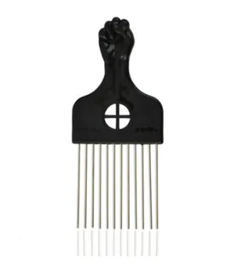Metal Comb African Hair Pik Comb Brush Salon Hairdressing Hairstyle Styling Tool Hair Accessories 3Style - Shop at LoveMi