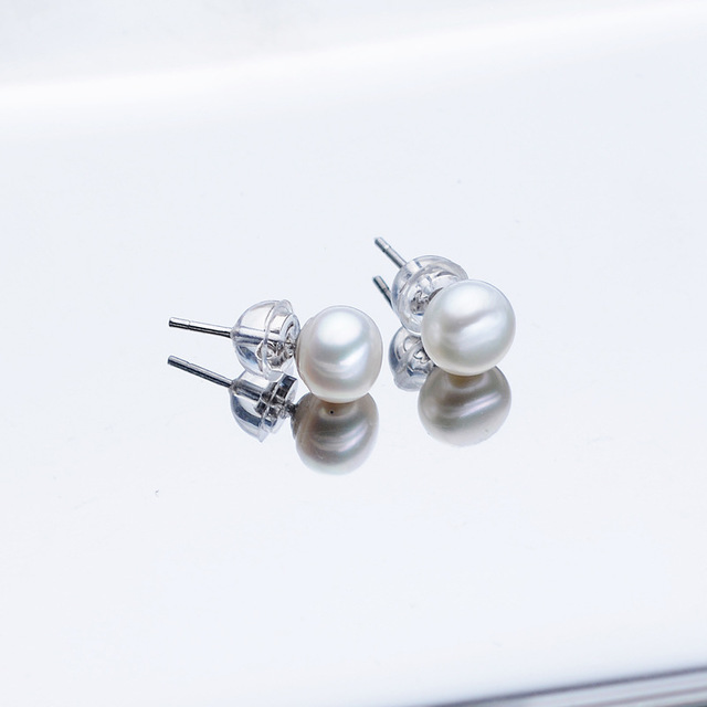 Agate Pearl Necklace Bracelet Ear Stud Set — foto 3