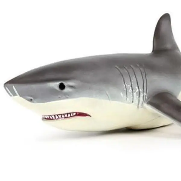 Large Great White Shark Model Figure Toy