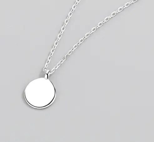Small disc simple temperament female clavicle chain