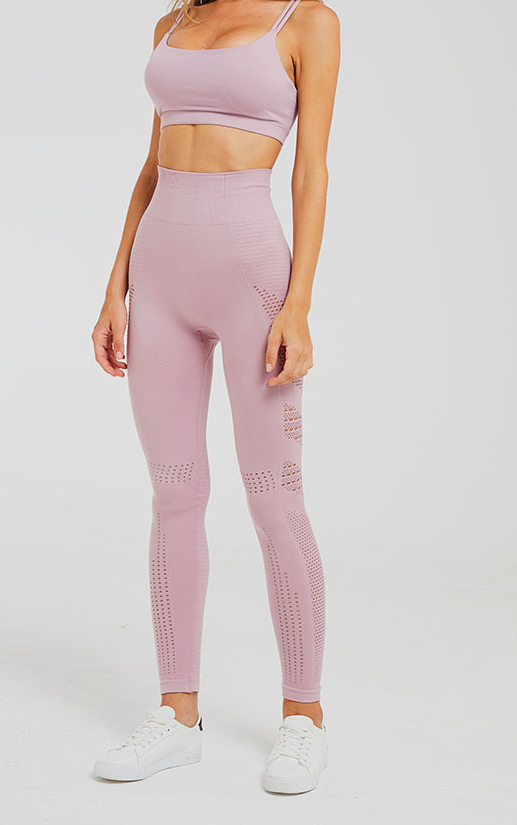 High stretch sexy fitness pants seamless yoga pants Pink - Shop at LoveMi