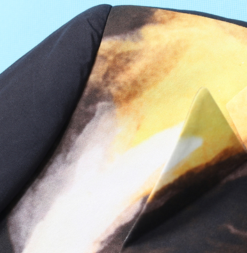 Floral vintage dress cotton suit jacket