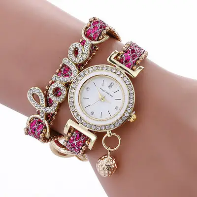 Bracelet watch sequin
